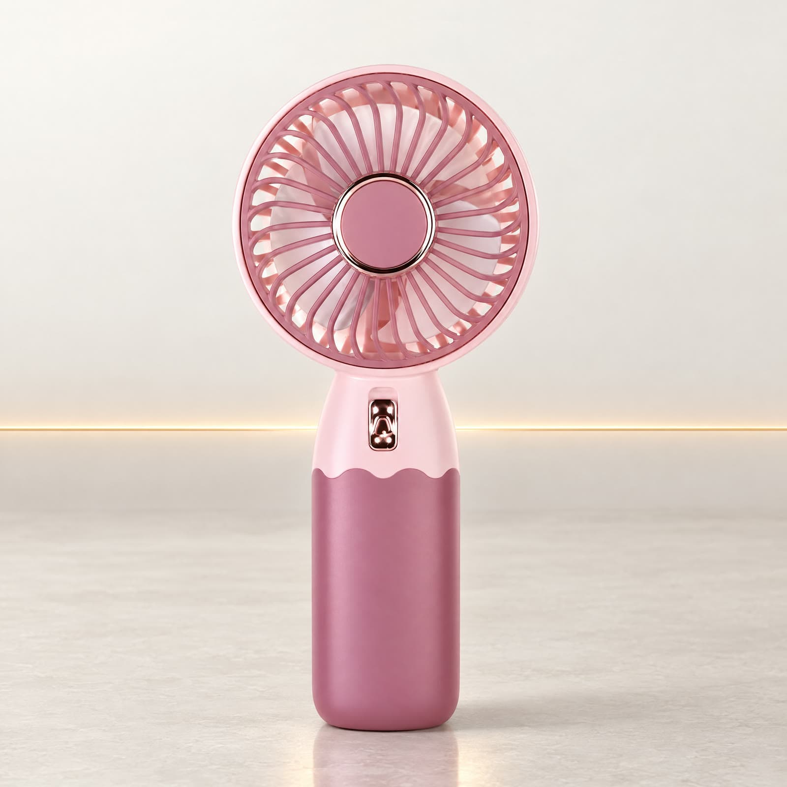 Mini Ventilador de Mão Recarregável com Suporte