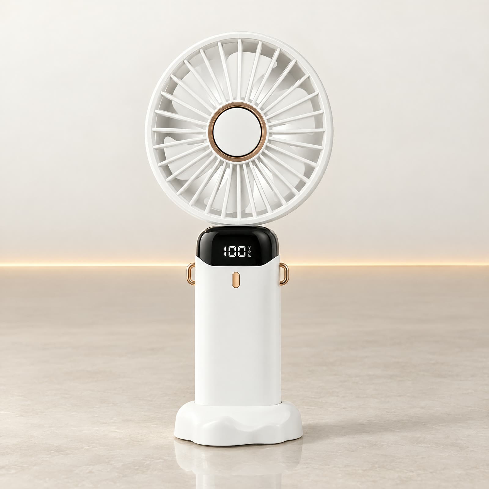 Mini Ventilador Portátil para Maquiagem — Branco